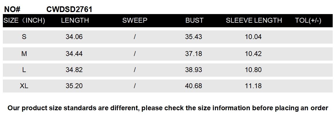 CWDSD2761_Deep V-Neck Wrap Short Sleeve Print Dresses