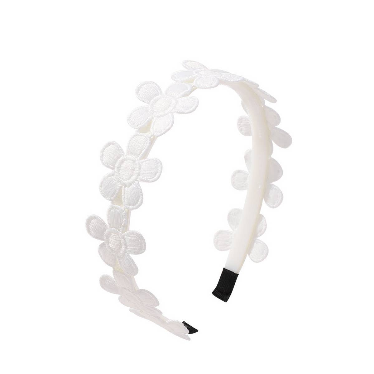 CHILDREN'S VINTAGE DAISY EMBROIDERED HEADBAND