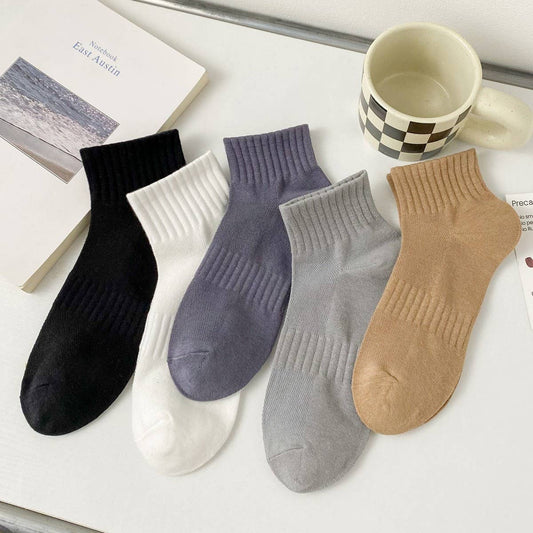 MEN'S BREATHABLE SWEAT-WICKING SPORTS BOAT SOCKS