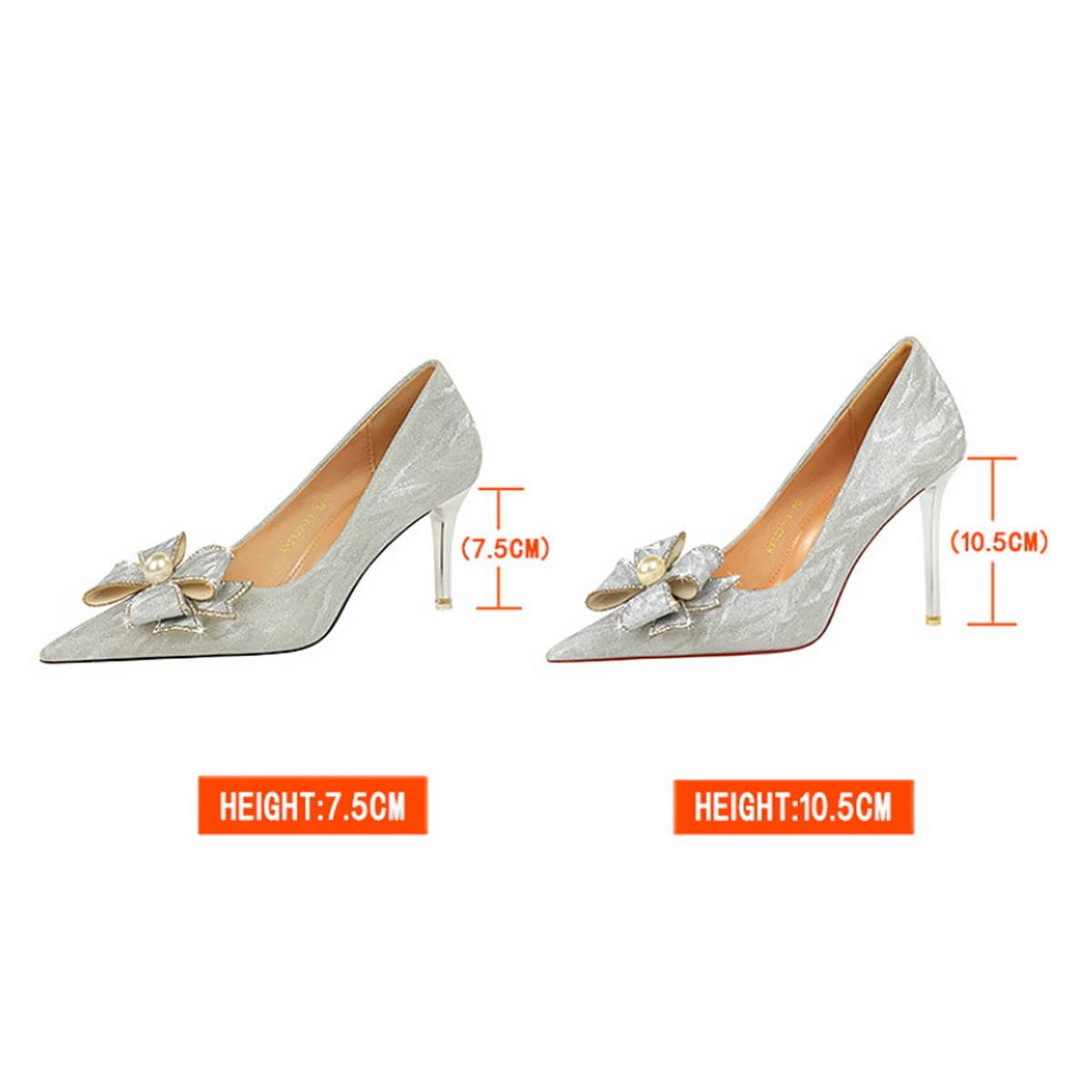 POINTED TOE PEARL RHINESTONE BOW HIGH HEELS_CWSHH0101