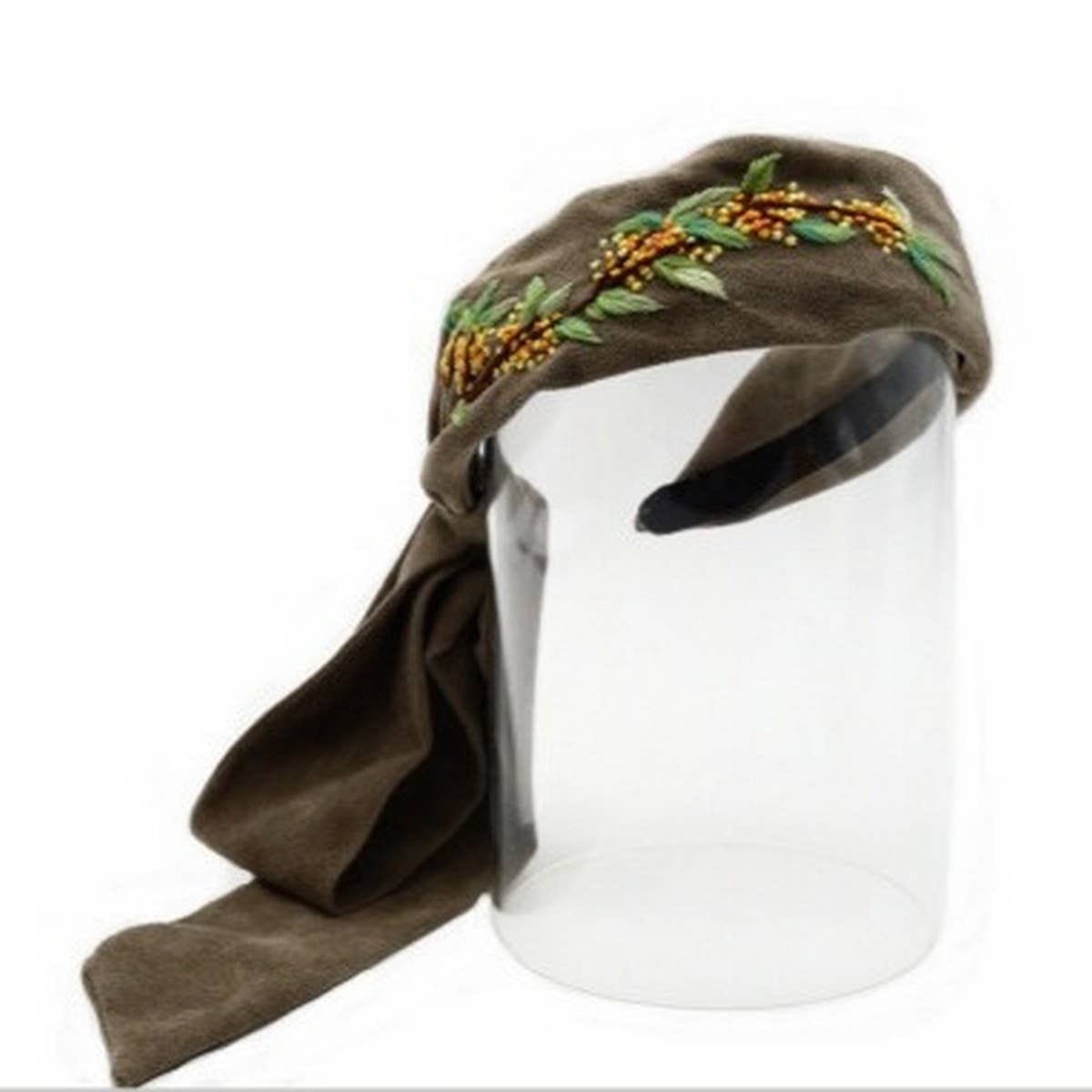 Handcrafted Plant-Dyed Chrysanthemum Headband