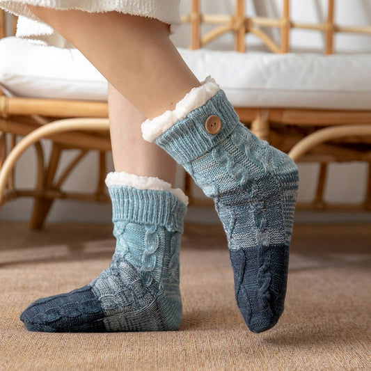 THICKENED LEG COVERS PLUSH INDOOR SLIPPERS