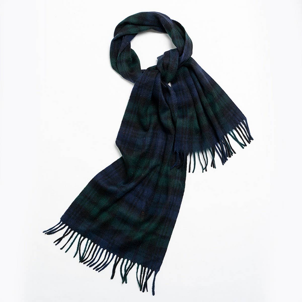 Nordic Plaid Wool Scarf ??Warm Winter Couple Wrap_CWASC2357