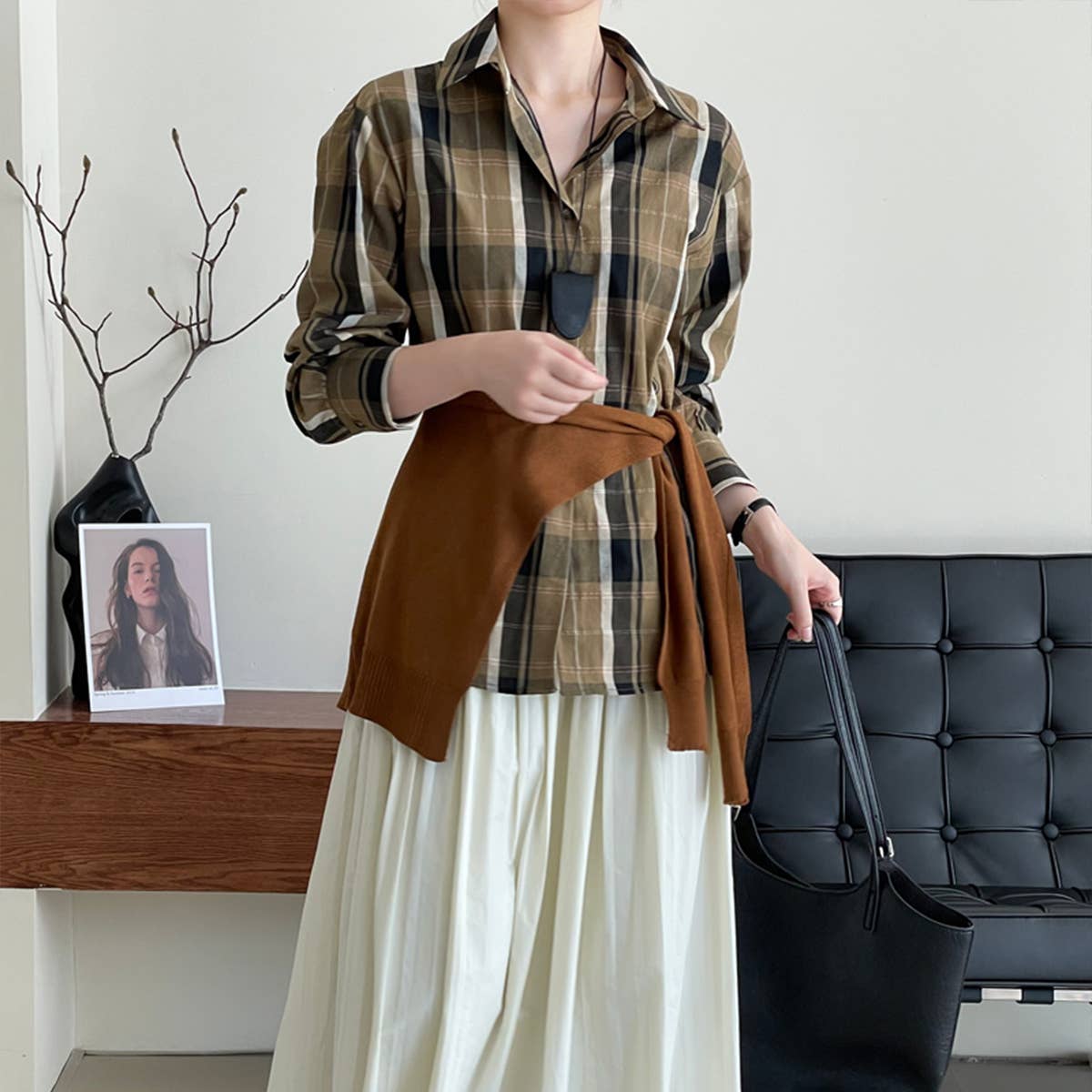 Slouchy relaxed casual shirt jacket