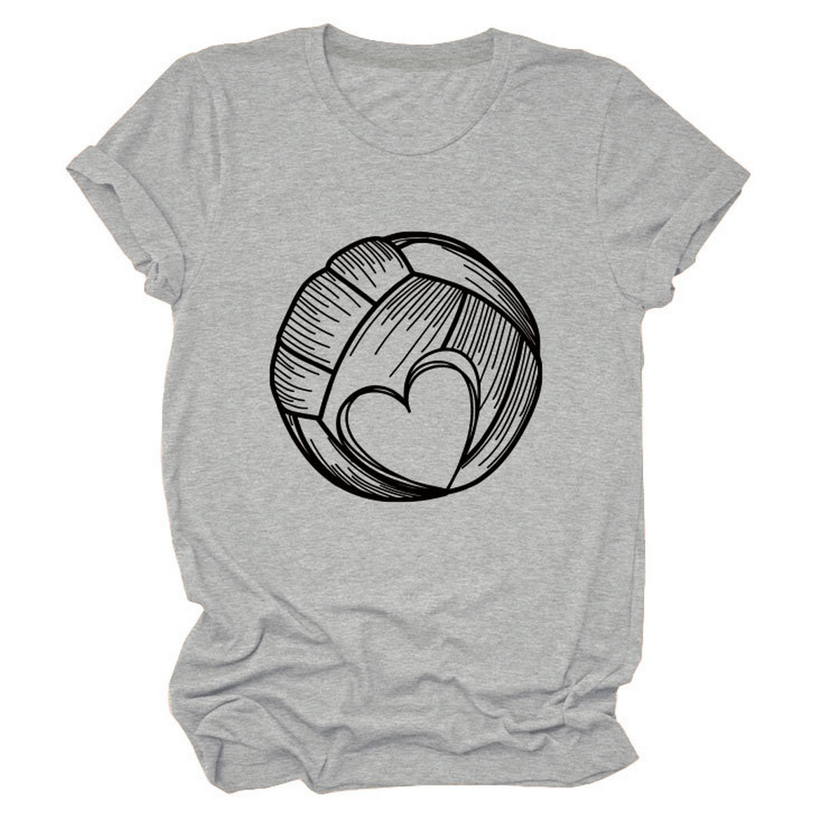 Love Football T-Shirt ? Casual Plus Size Top