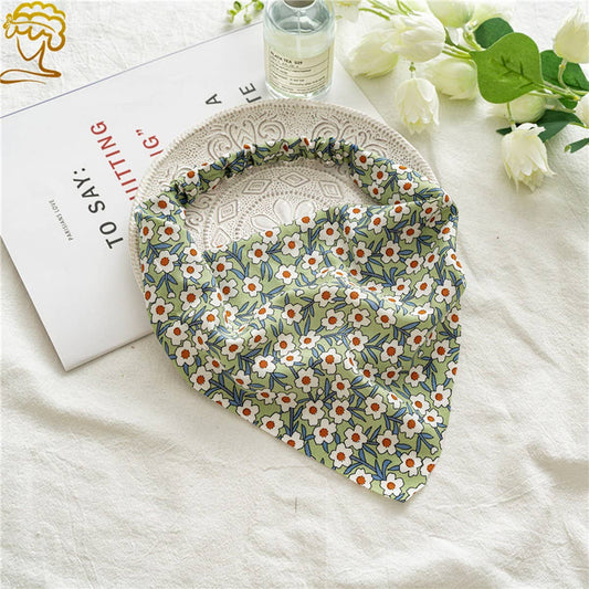 FLORAL PASTORAL STYLE HEADSCARF HAIR ACCESSORIES