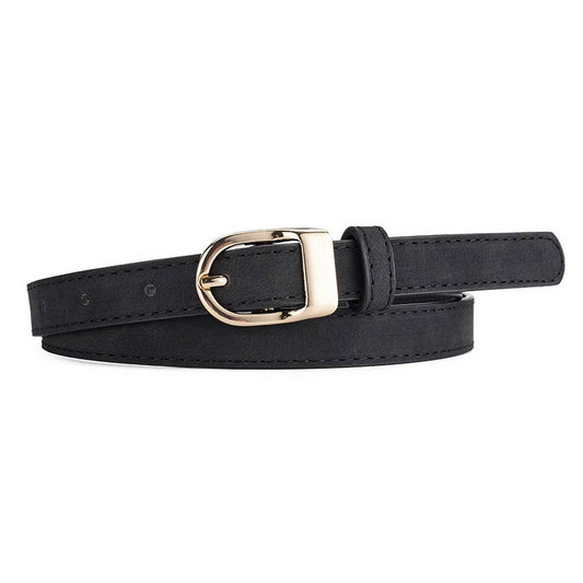 CWABE01257_FASHION ALLOY D BUCKLE BELT FOR WOMEN JEANS DRESS