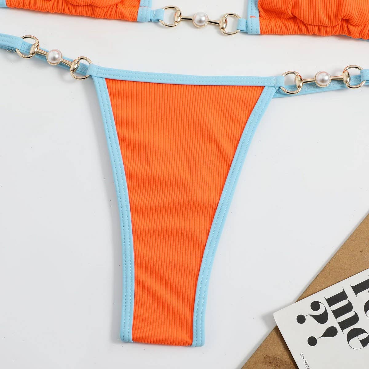 Metallic Bikini Set - Sexy Fluorescent Swimsuit
