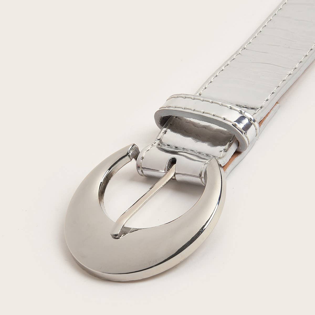CWABE0556_SIMPLE SILVER BELT