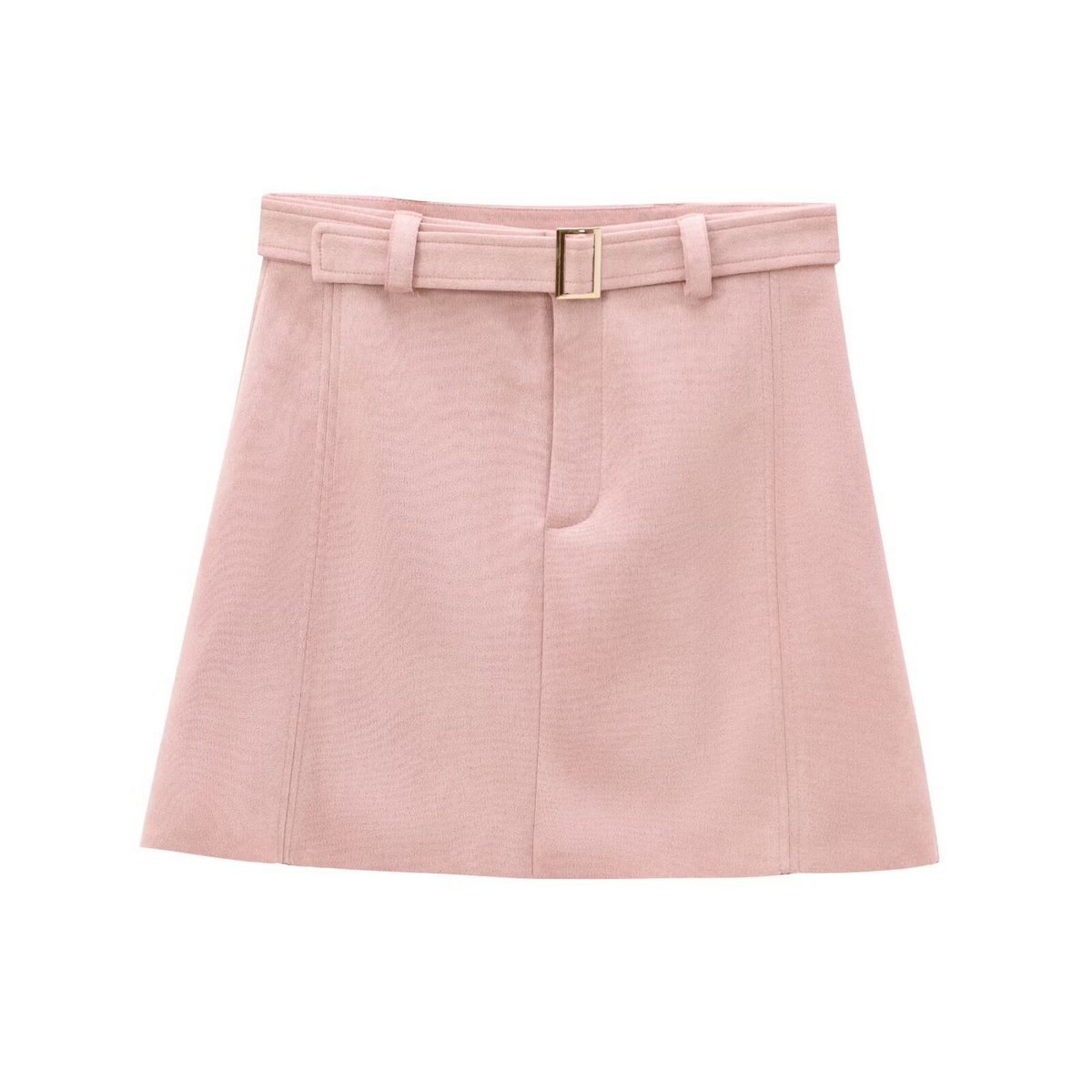 Suede Mini Skirt for Women, French Chic Style_CWDSD8342