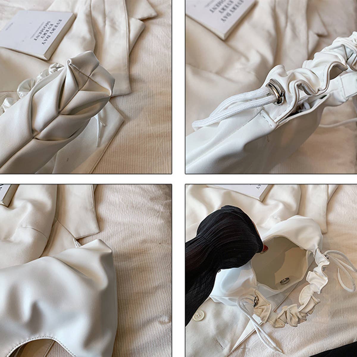 CASUAL PLEATED CLOUD BAG SHOULDER BAG_CWAB1585