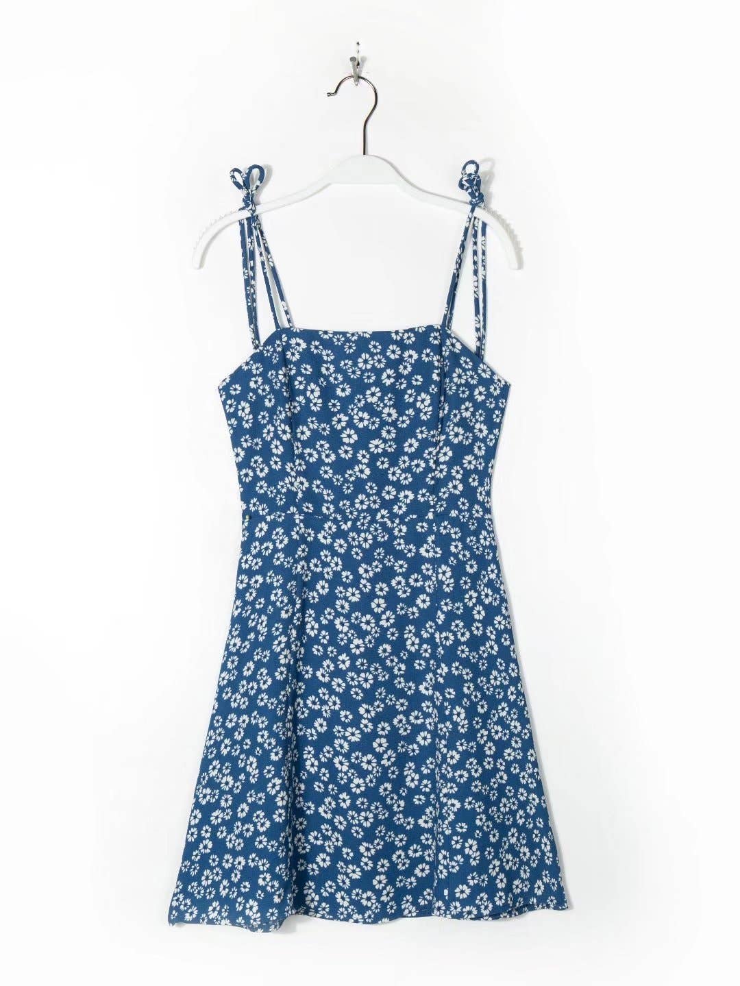 A-LINE DRESS WITH HALTER STRAPS