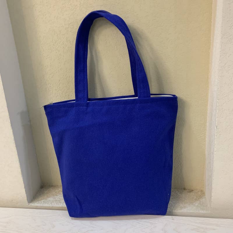 Hand-painted simple canvas lunch box bag