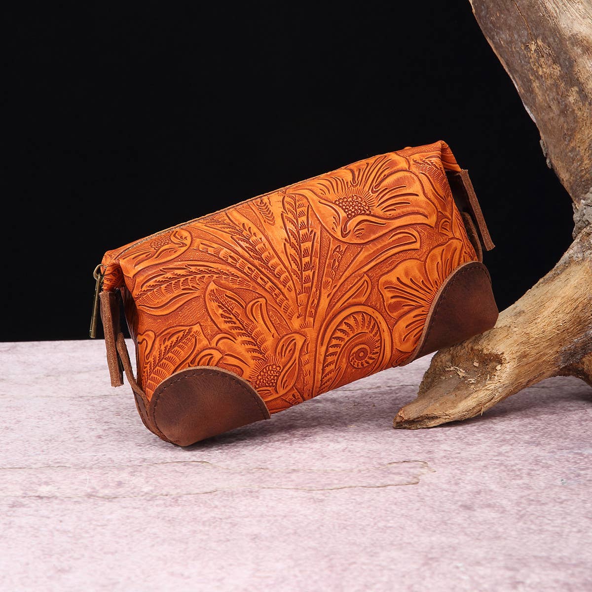 VINTAGE EMBOSSED BOHEMIAN CLUTCH WALLET_CWAB2590