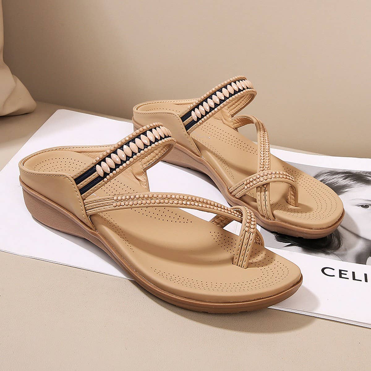 CROSS STRAP COMFORTABLE CASUAL SANDALS SLIPPERS