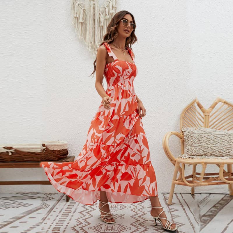 Strapless strapless long dress