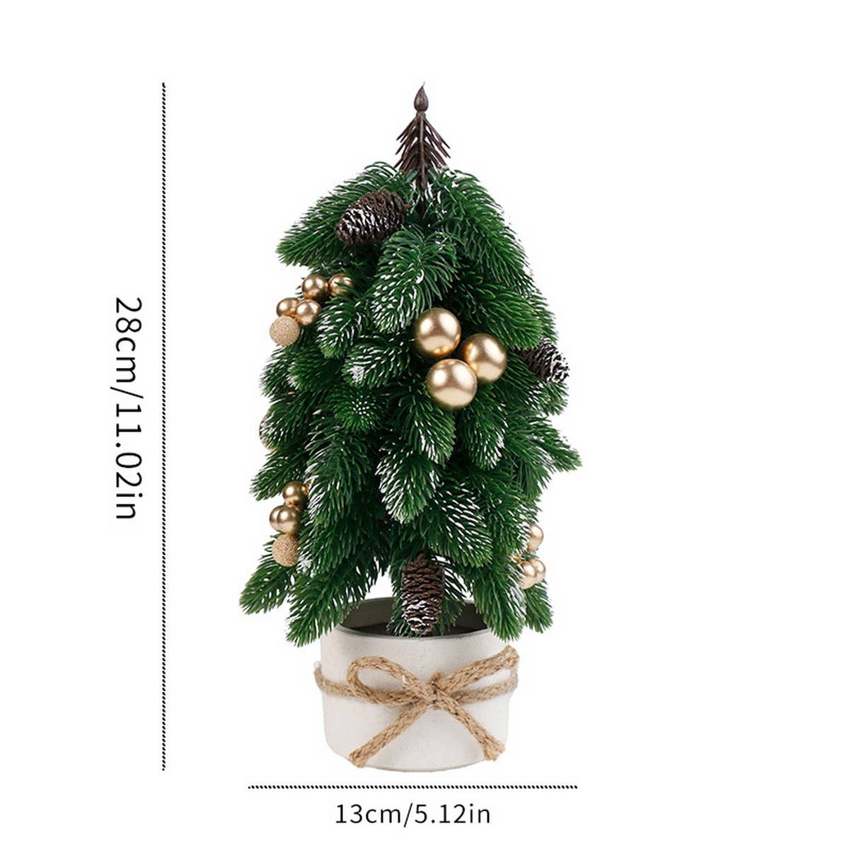 Mini Pinecone & Red Berry Christmas Table Decor_CWMM9888