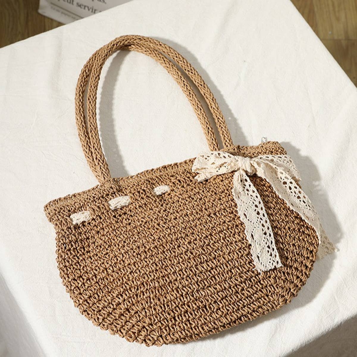 2024 NEW STYLE BOW HAND-HELD BEACH WOVEN BAG_CWAB1891