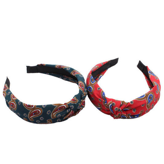 SIMPLE WIDE-BRIMMED FABRIC PRINTED HEADBAND_CWAHA1687