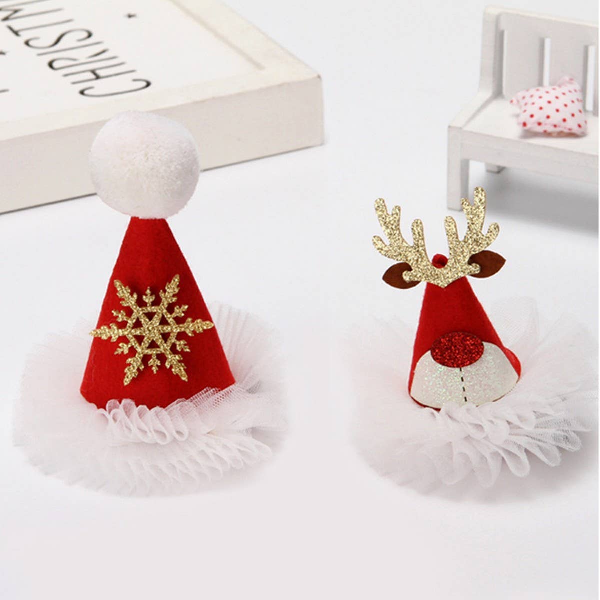 CHILDREN'S CHRISTMAS CUTE HAT HAIRPIN HEADDRESS