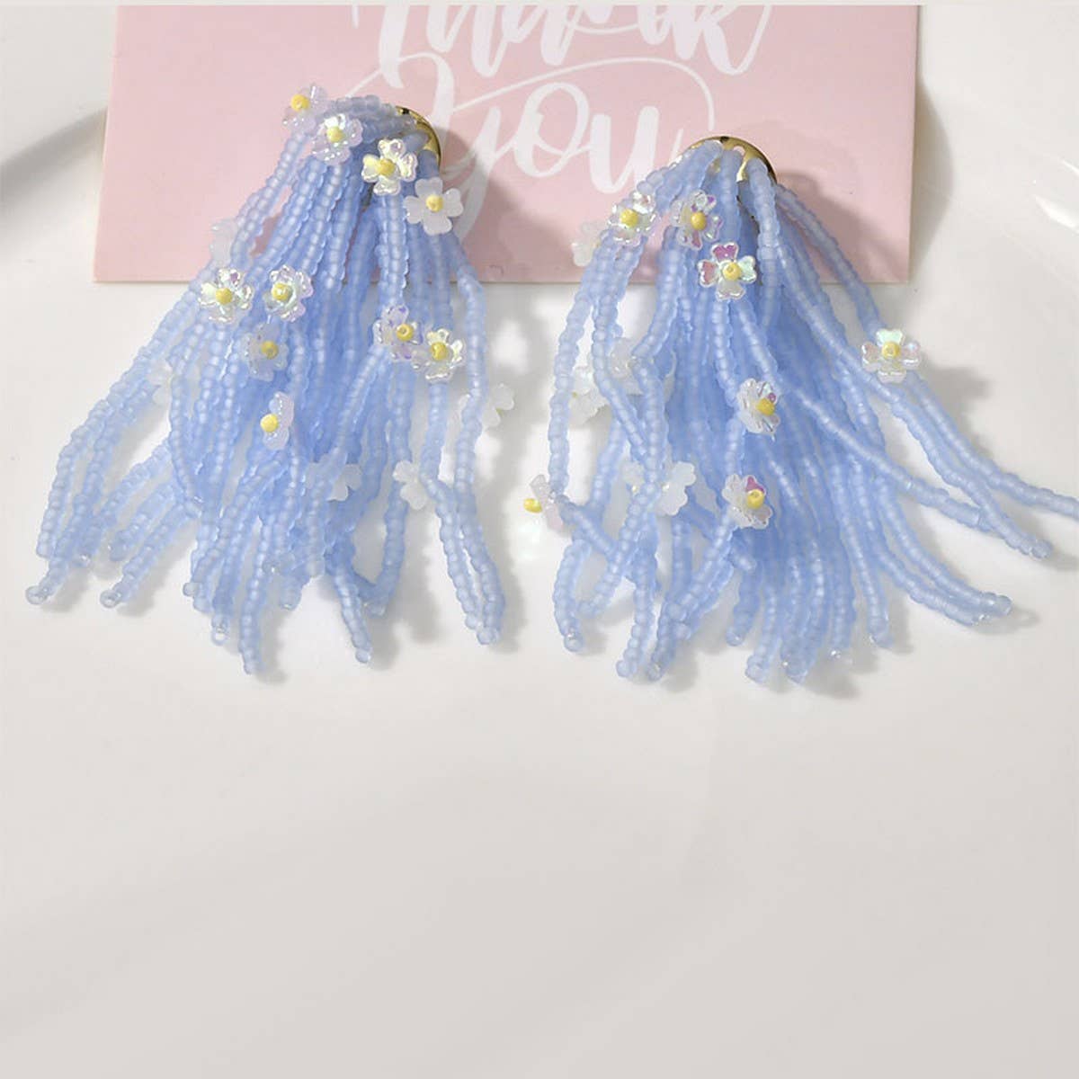 SWEET AND ELEGANT HAND-WOVEN CRYSTAL EARRINGS