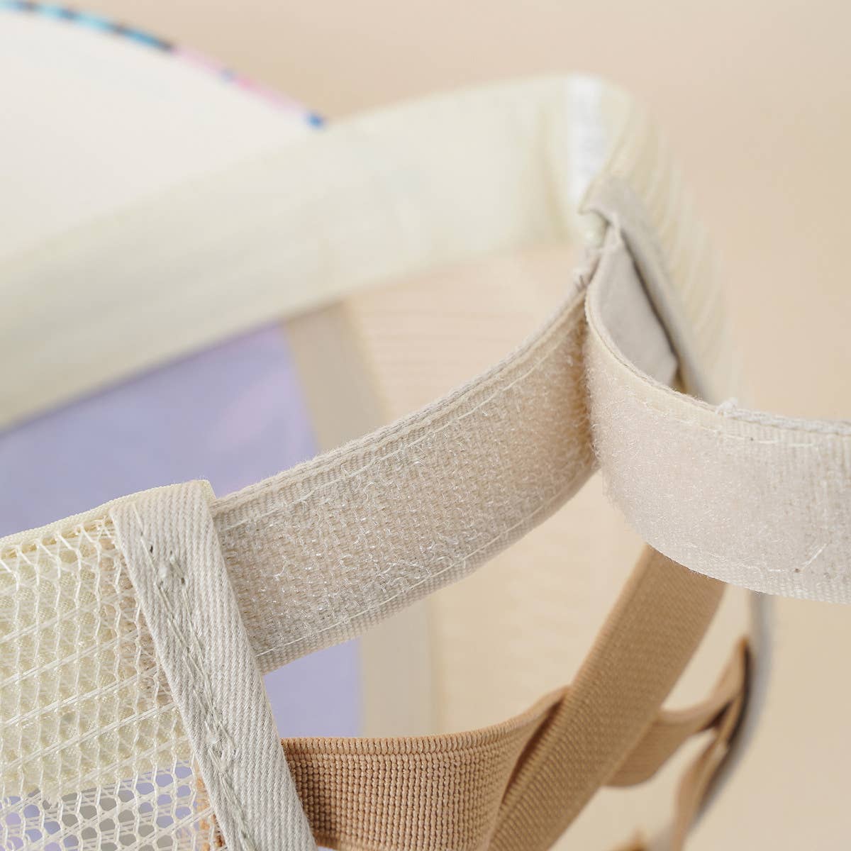 WOMEN FLORAL PONYTAIL VISOR BASEBALL CAP_CWAH1405