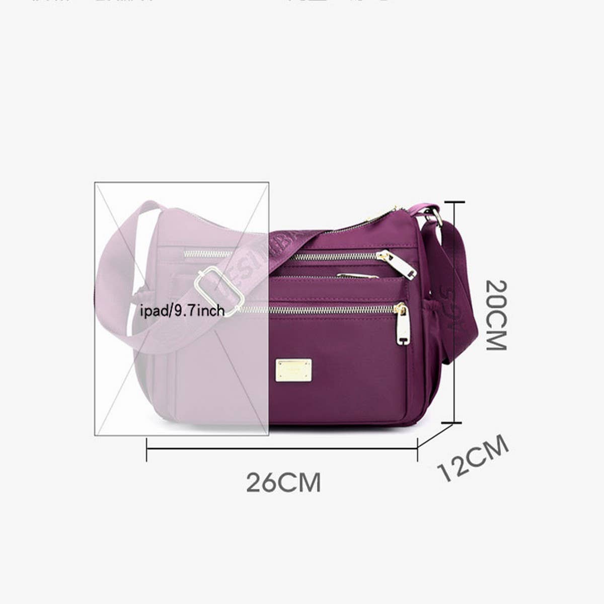 OXFORD CLOTH VERSATILE SHOULDER MESSENGER BAG_CWASC1765