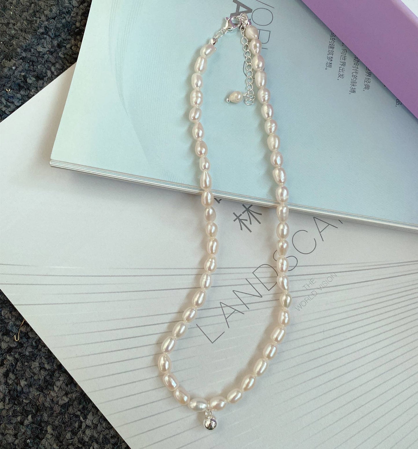 Baroque irregular retro freshwater pearl necklace