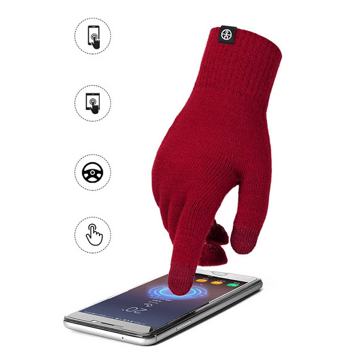 WINTER SHAWL COLD-PROOF THICKENED KNITTED SUIT