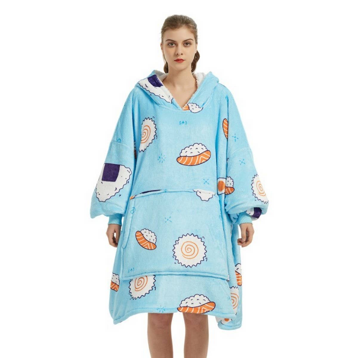 Oversized Cartoon Hoodie Blanket for Adults_CWMM8985