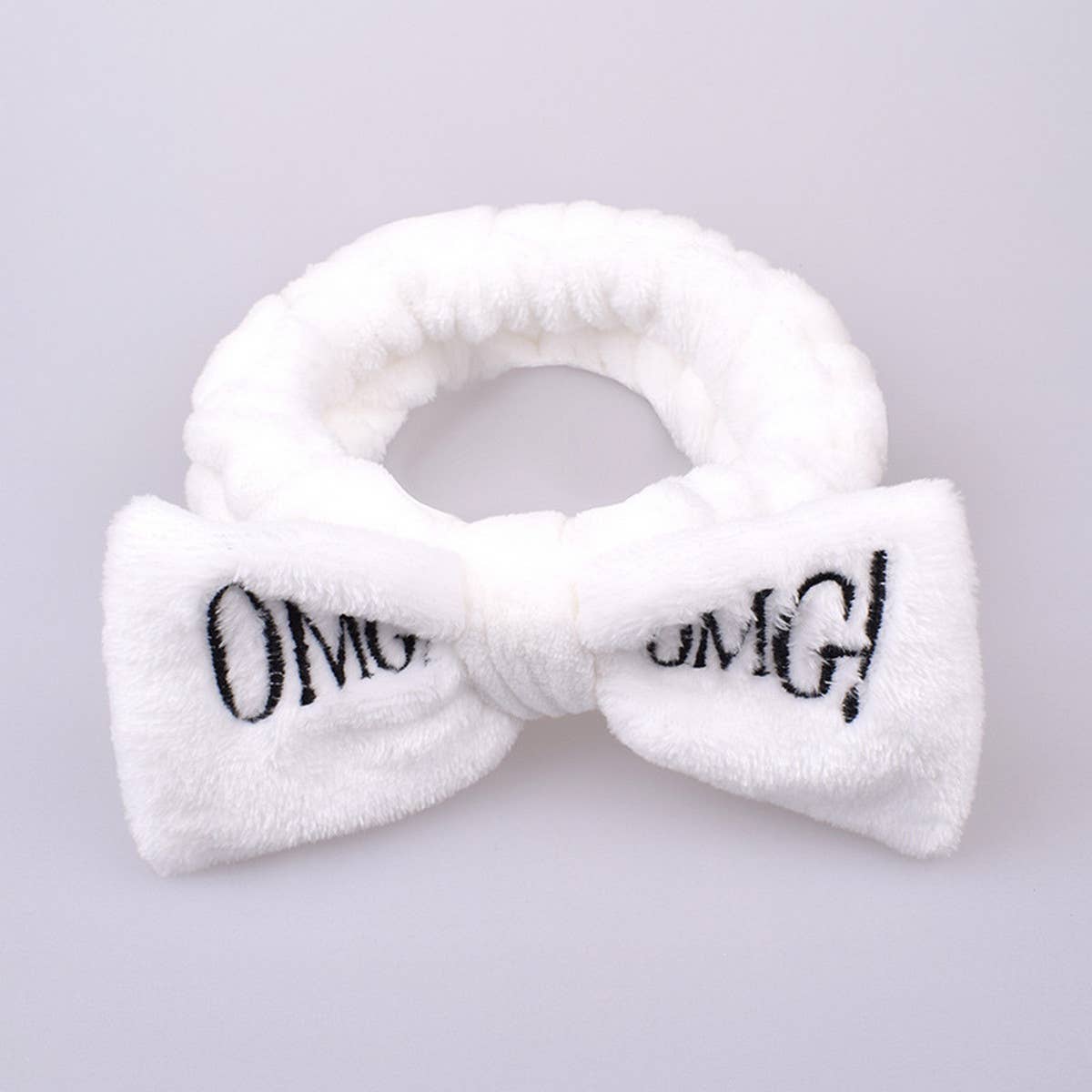 ALPHABET BOW FACE WASH HEADBAND_CWMM0726