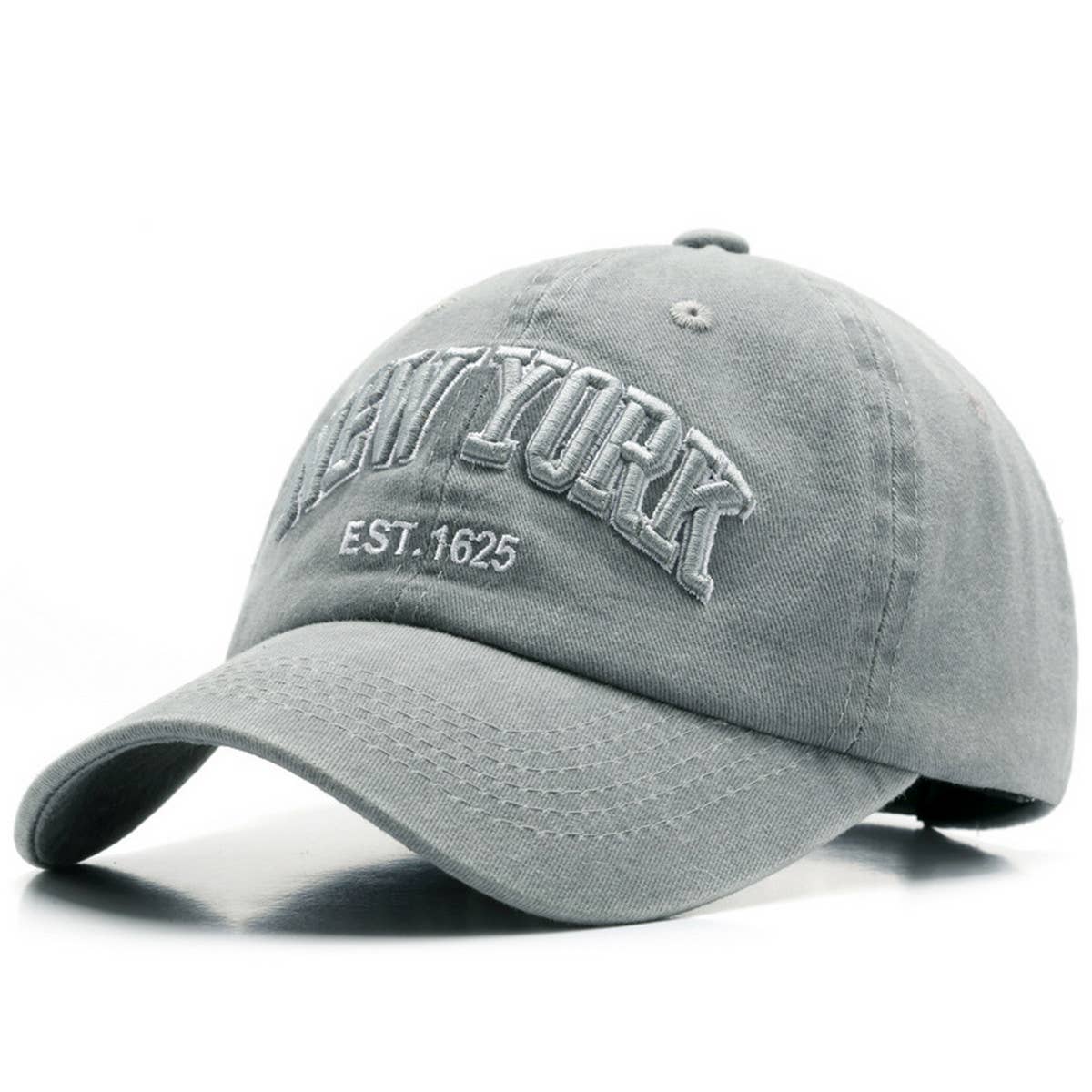 CWAH3229_NEWYORK COWBOY BASEBALL HAT WITH LETTERS