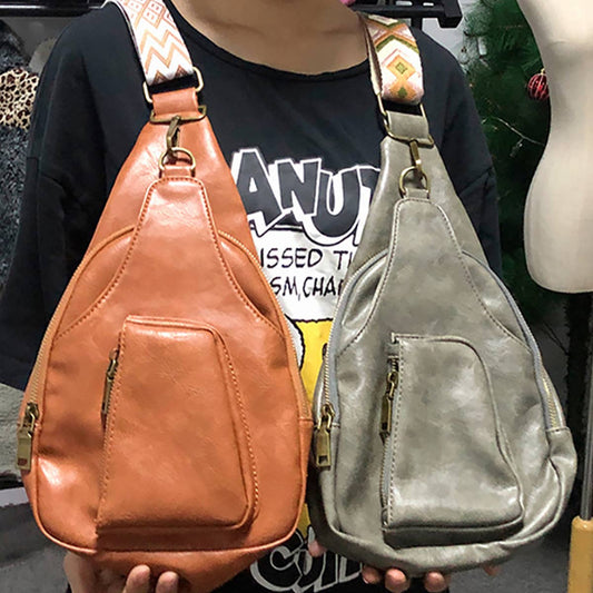 OUTDOOR SPORT TRAVEL RETRO WAIST BAG CROSSBODY BAG_CWAB1402