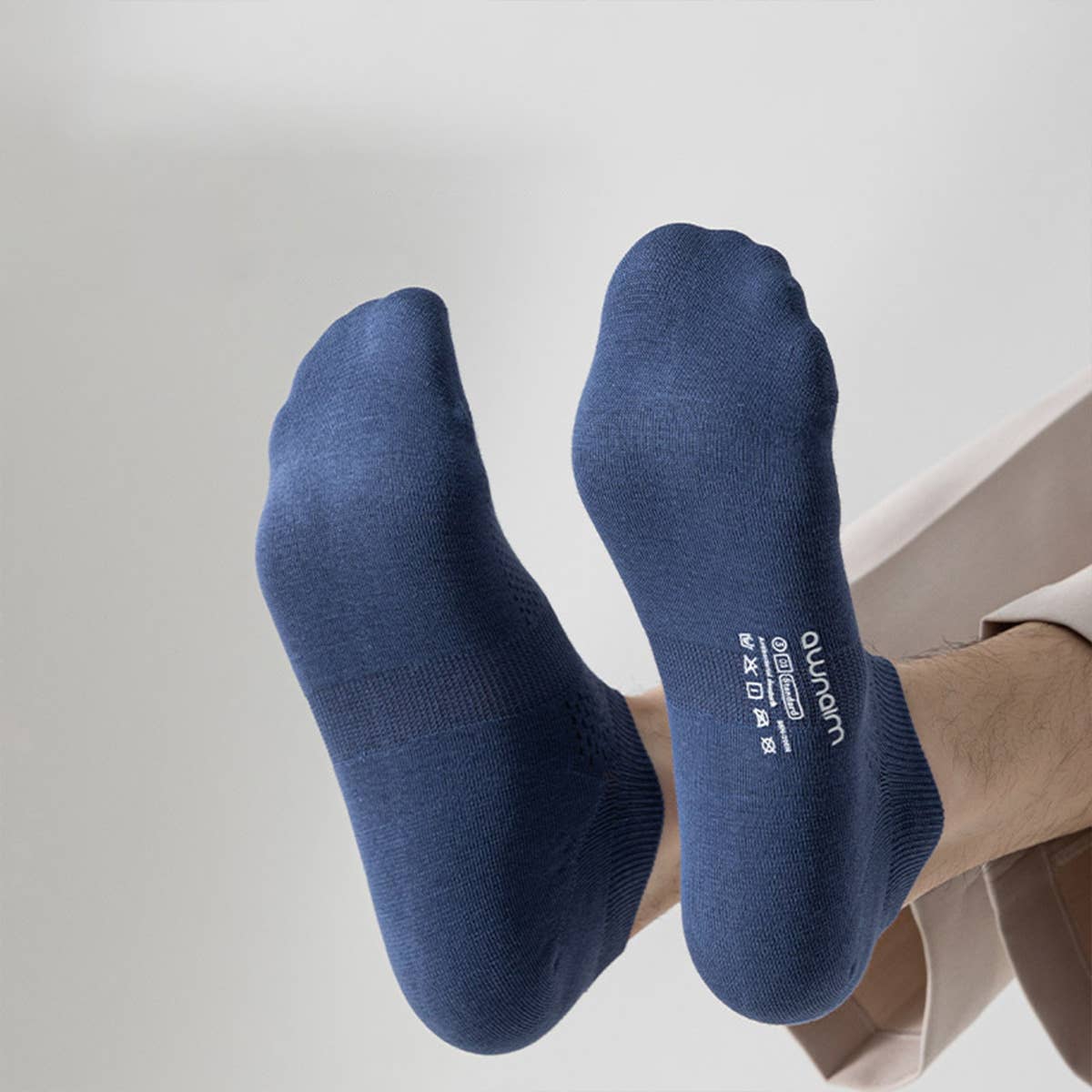 CWMS2450_SUMMER THIN COTTON SHORT-CUT MEN'S BOAT SOCKS