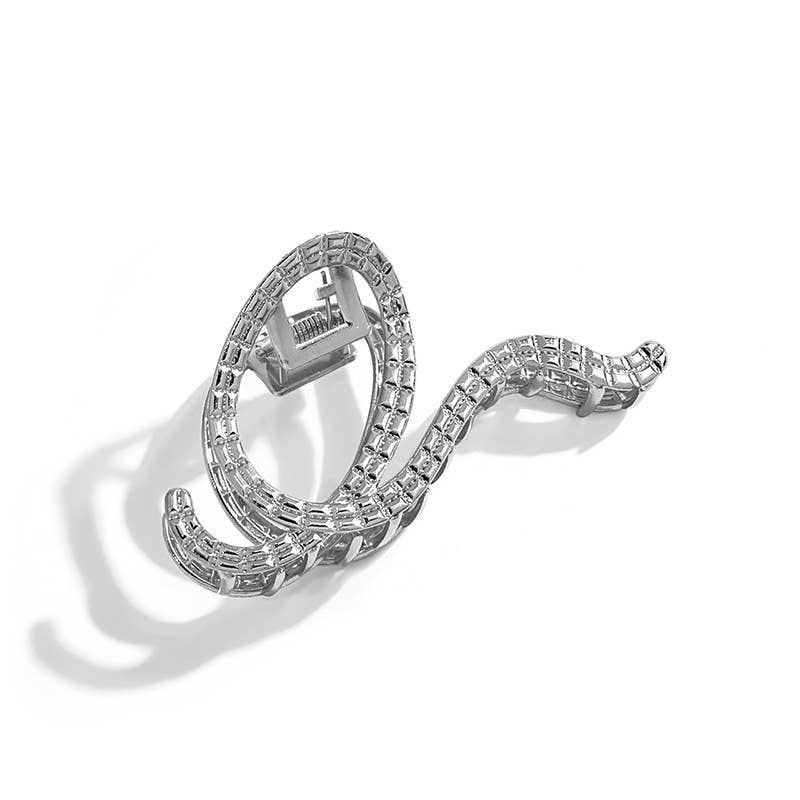 Geometric dark elegant metal clipper hair clips