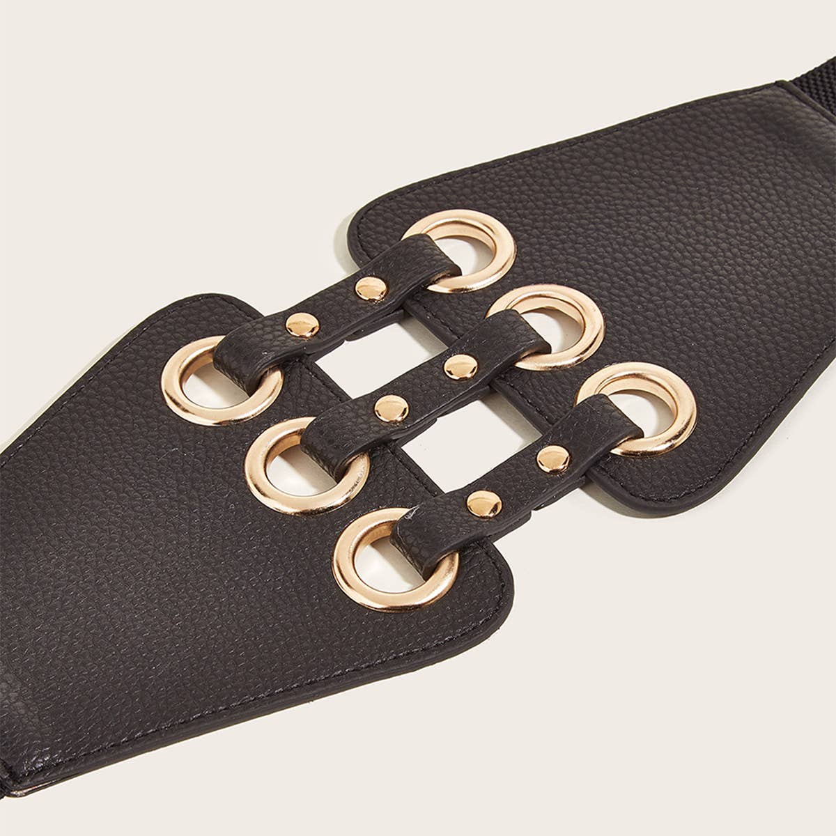 RETRO RIVET HOLLOW WIDE GIRDLE BELT_CWABE0446