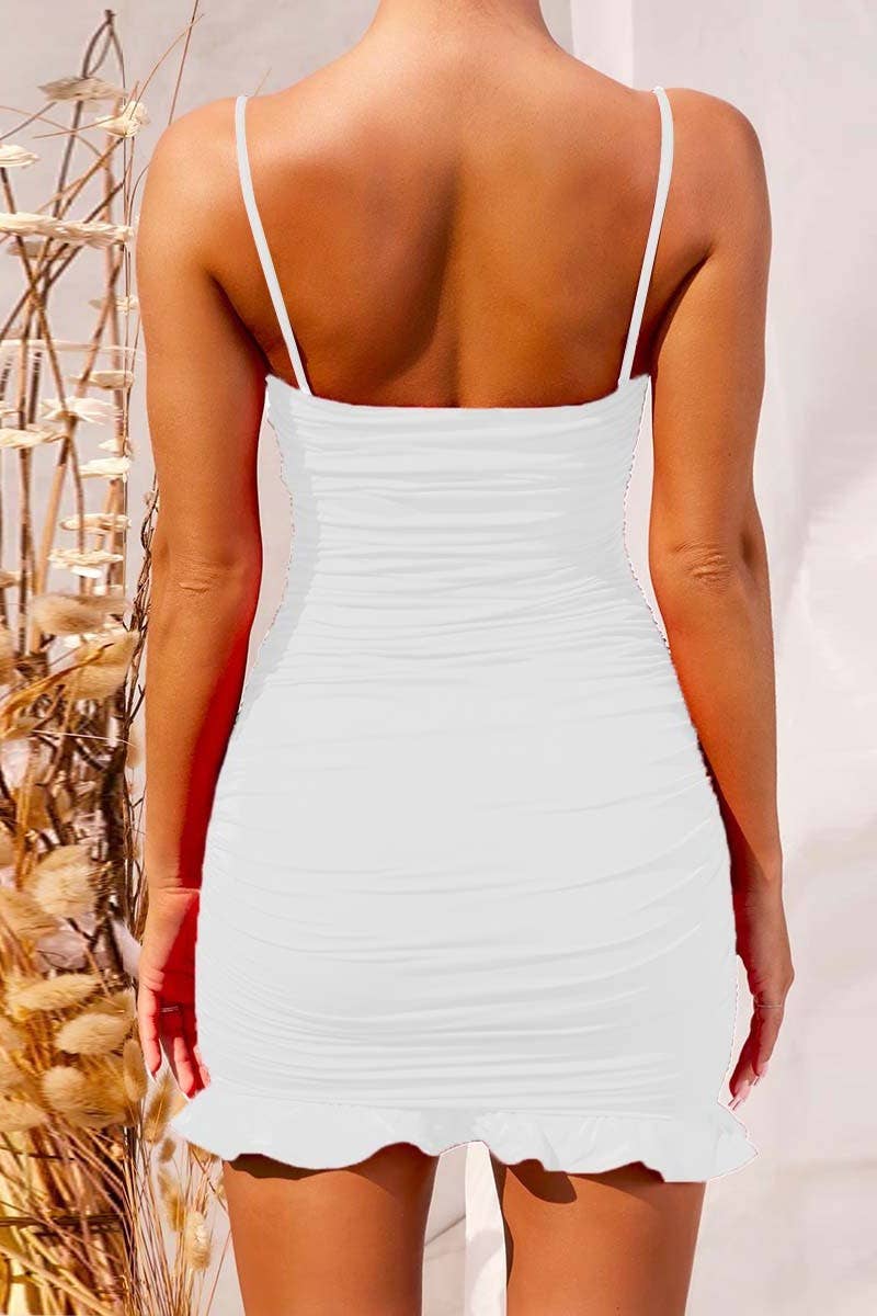 CWDSD10799_SEXY RUCHED RUFFLE CAMI CLUB DRESS