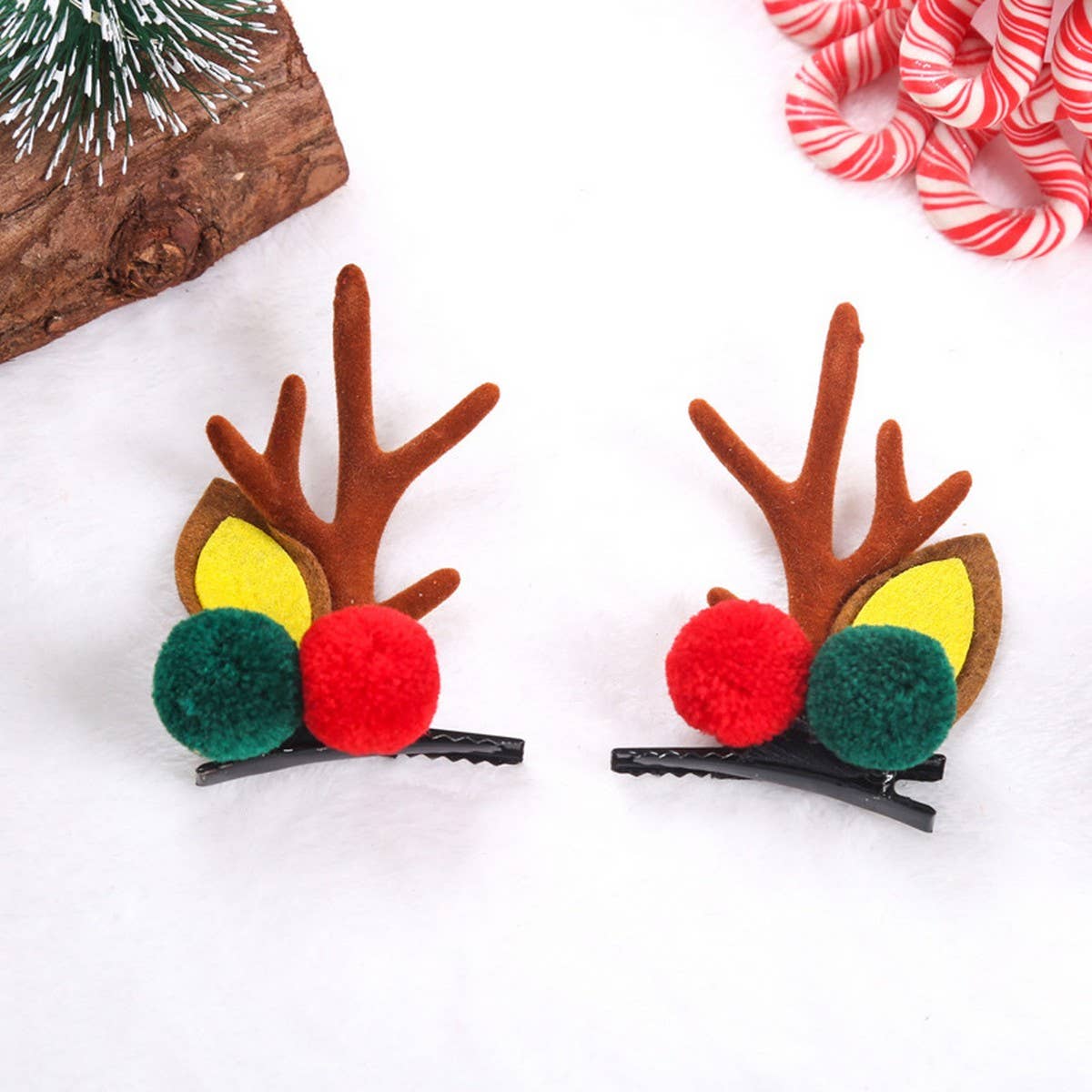 CWAHA0409_CHRISTMAS KIDS RESIN HAIR CLIPS