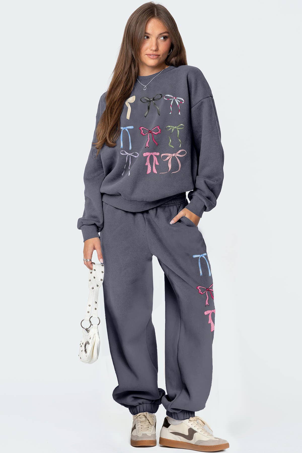 loose hoodie fashion casual wide-leg pants set