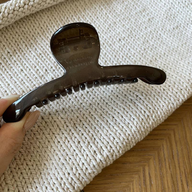 CLIP MINIMALIST LINE TRANSPARENT LARGE HAIR GRIP