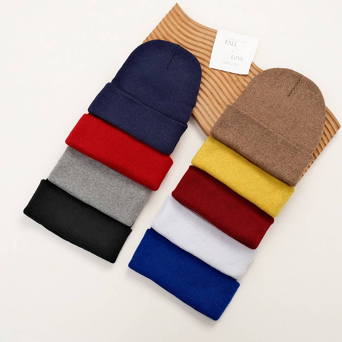 CWAH04340_MENS BLACK PLAIN KNIT BEANIE HAT POLYESTER