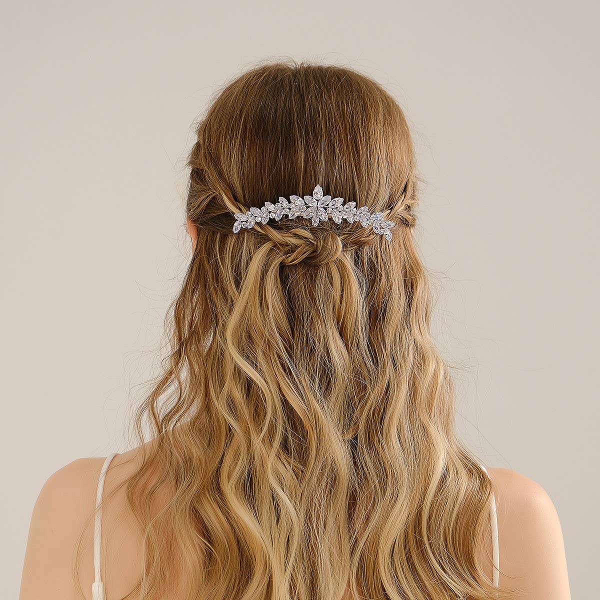 SIMPLE AND VERSATILE FLOWER BRIDAL COMB SET