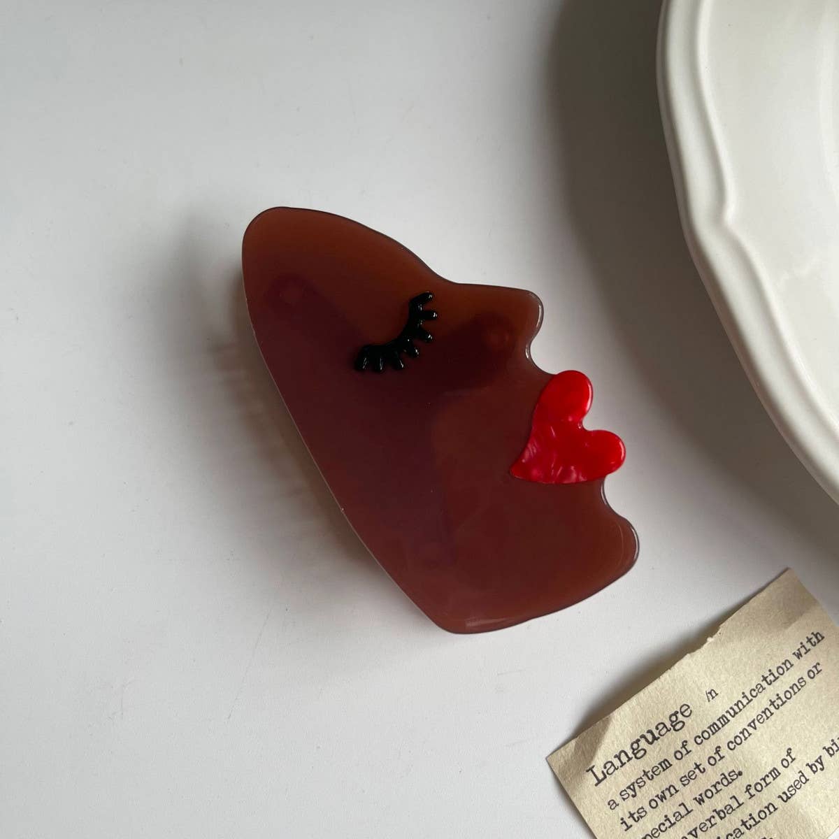 SIMPLE AND FRESH PALM BOUQUET HAIRPIN CLIP_CWAHA1327