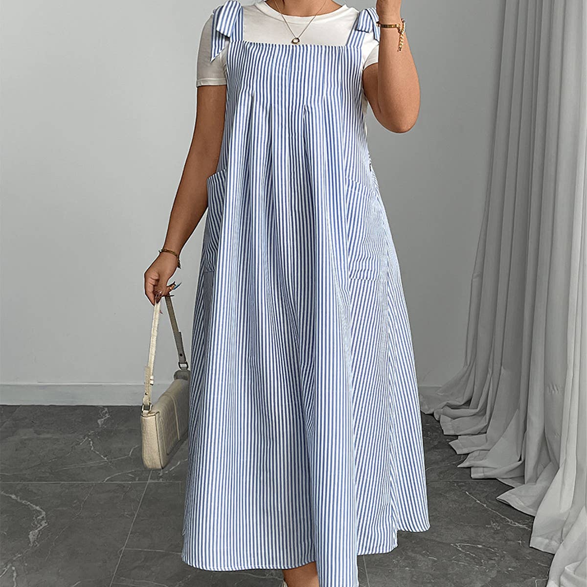 Women??¢s Plus Size Solid Tank Romper Dress_CWDMD5957