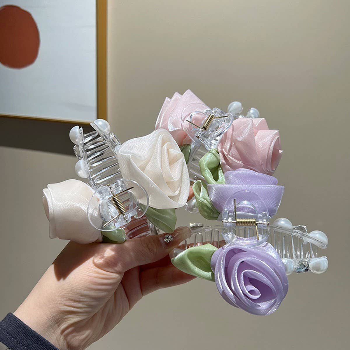 SPRING AND SUMMER ROSES,VERSATILE HAIRPINS_CWAHA1199