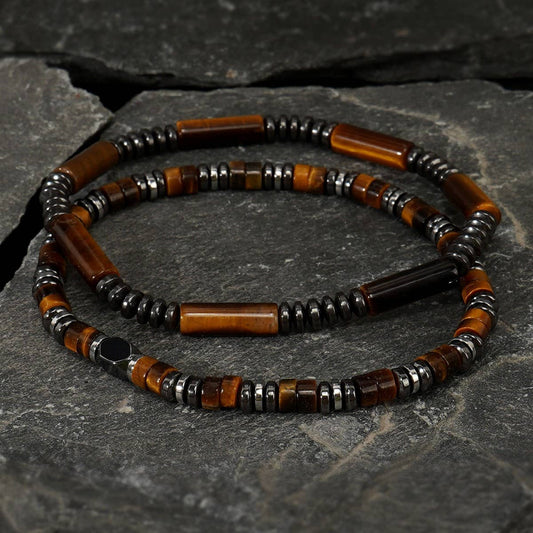 SEMI-PRECIOUS GEMSTONE BRACELETS FOR MEN