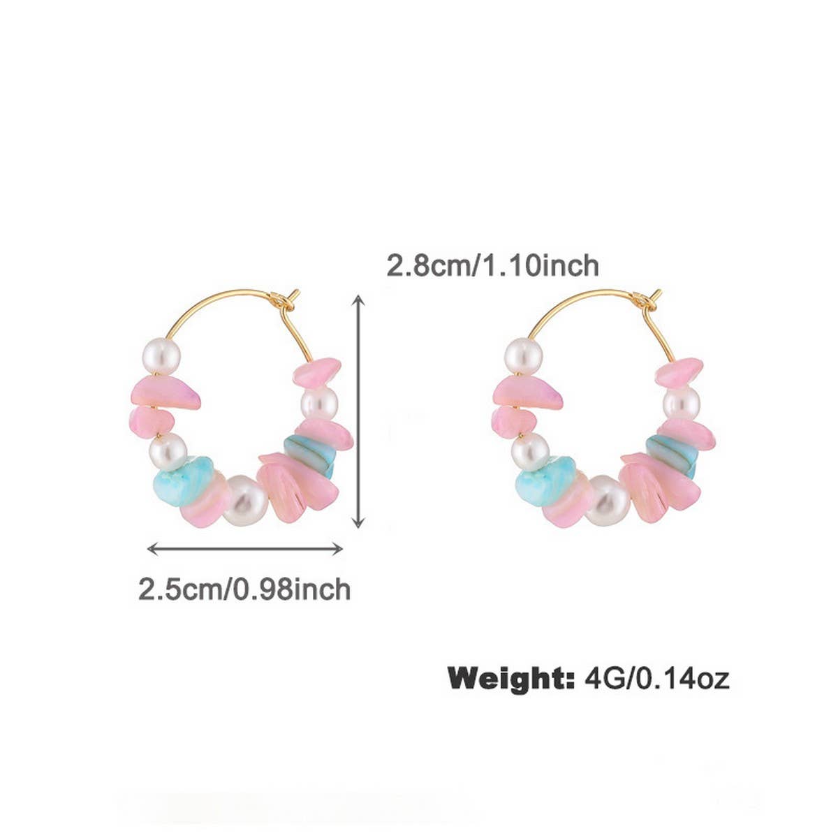 WOMEN'S COLORFUL PEARL SHELL BEADED NECKLACE