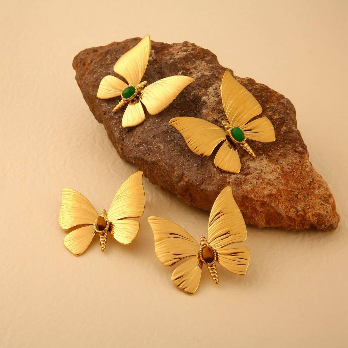 Original Design Stainless Steel Dragonfly Earrings_CWMM8914