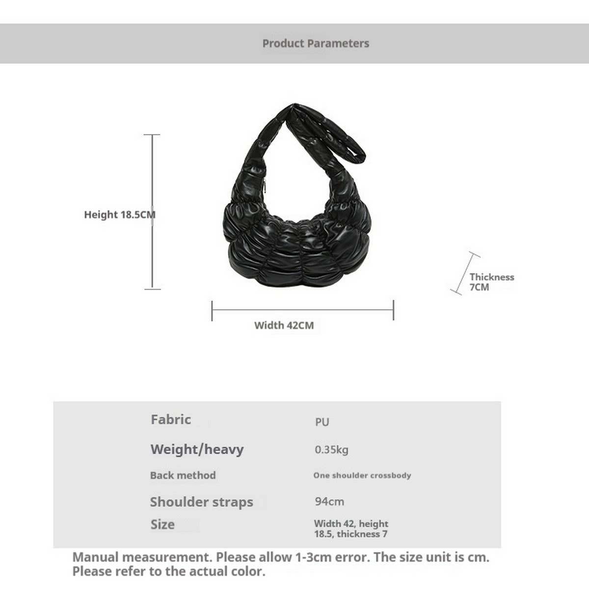 Cloud Bag Large PU Shoulder Tote_CUAB00515