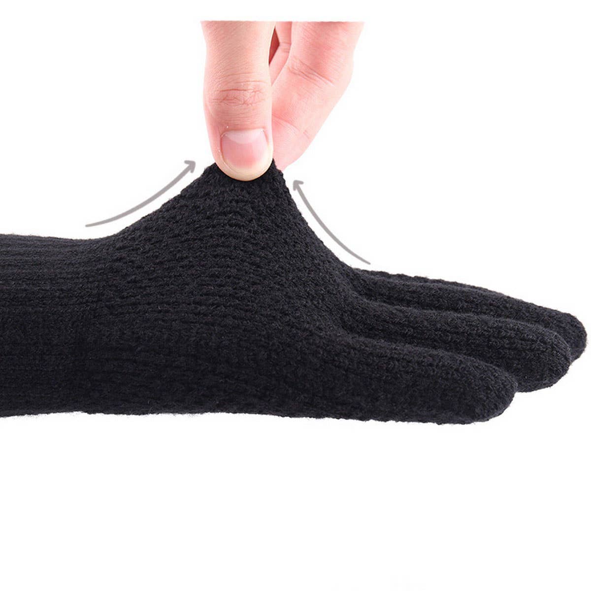 Men Women Knit Gloves ? Warm Thick Touch Tips_CWAG0224